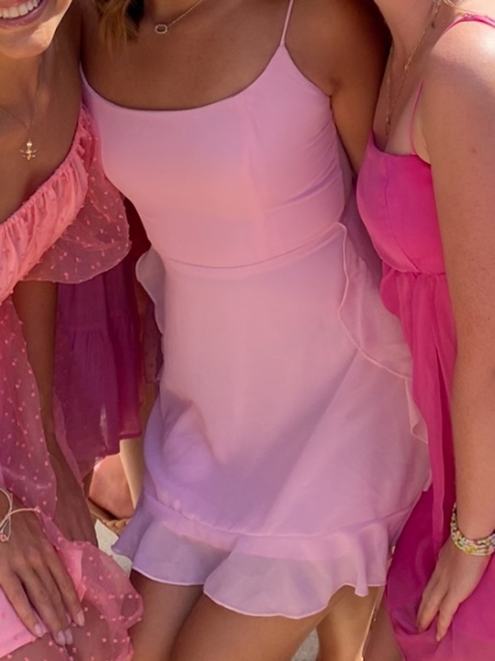 Lucy in the Sky pink mini dress